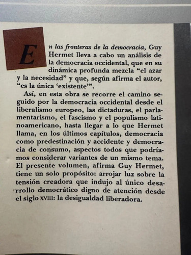 producto_639279617014606938_1 En Las Fronteras De La Democracia - Guy Hermet