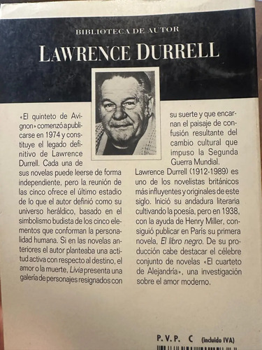 Livia: El Quinteto De Avignon Iii - Lawrence Durrell