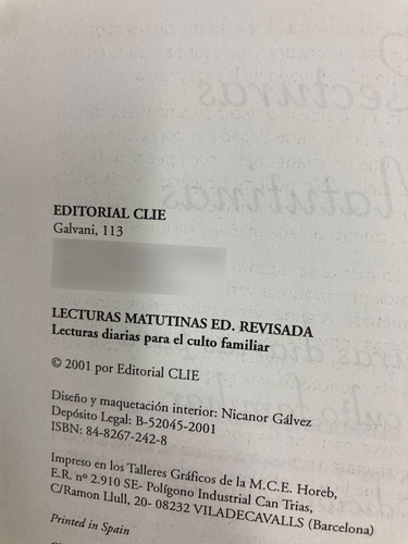 Lecturas Matutinas - C.h. Spurgeon