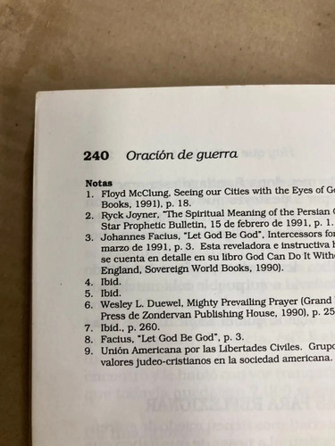 Oración De Guerra - C. Peter Wagner