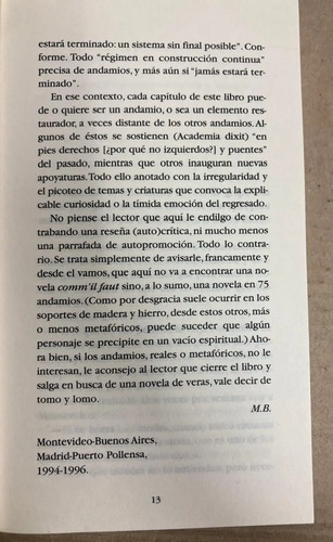 Andamios - Mario Benedetti