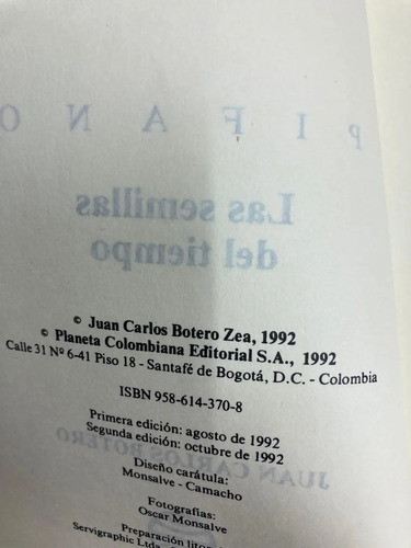 Las Semillas Del Tiempo - Juan Carlos Botero
