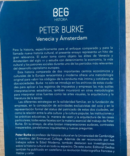 Venecia Y Ámsterdam - Peter Burke