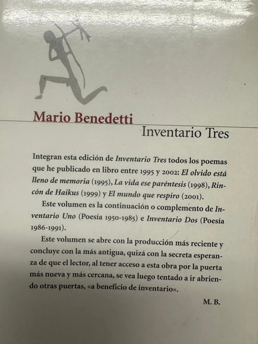 Inventario Tres - Mario Benedetti