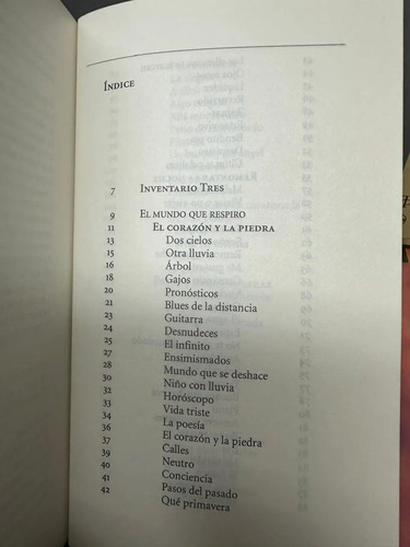Inventario Tres - Mario Benedetti