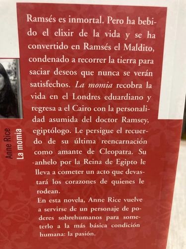 La Momia O Ramsés El Maldito - Anne Rice