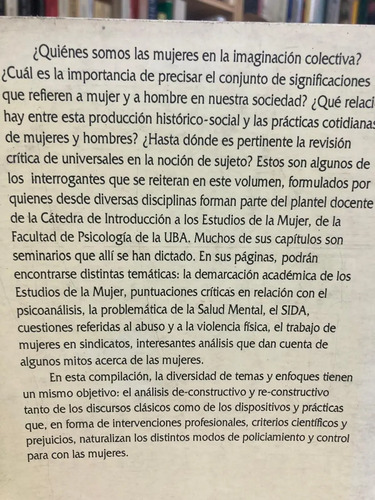 Las Mujeres En La Imaginación Colectiva -ana María Fernández