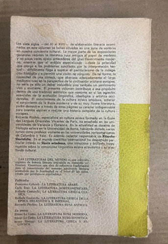 La Literatura Rusa Antigua - Riccardo Picchio
