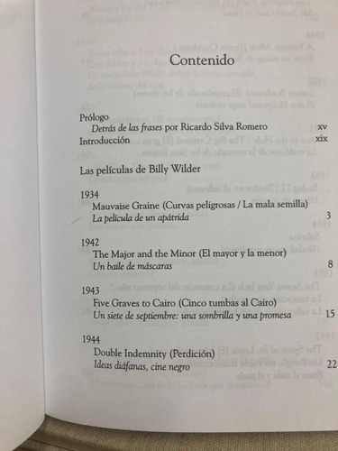 Elogio De Lo Imperfecto: El Cine De Billy Wilder