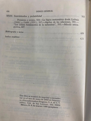 Historia De Las Matemáticas - E.t. Bell