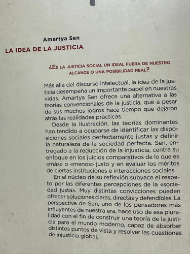 La Idea De La Justicia - Amartya Sen