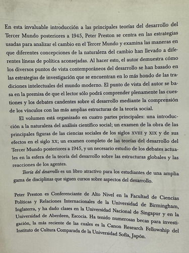Una Introducción A La Teoría Del Desarrollo - P.w. Preston