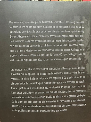 Los Caminos De Heidegger - Hans-georg Gadamer