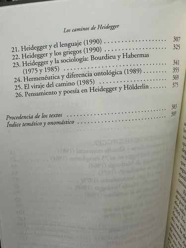 Los Caminos De Heidegger - Hans-georg Gadamer