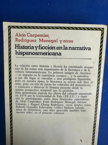 Historia Y Ficción En La Narrativa Hispanoamericana