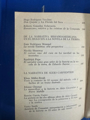 Historia Y Ficción En La Narrativa Hispanoamericana
