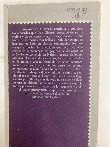 Sombras En La Hierba - Isak Dinesen