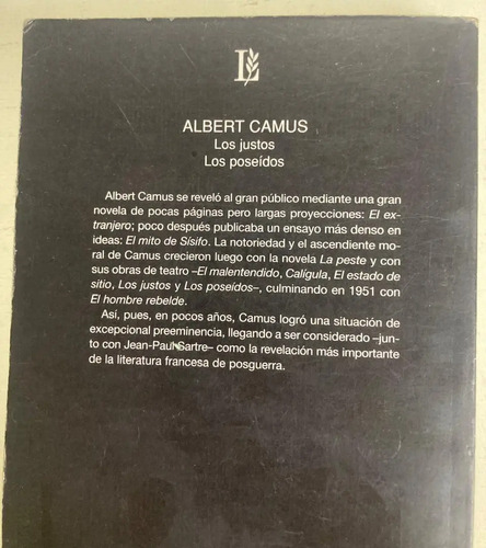 Los Justos, Los Poseídos - Albert Camus
