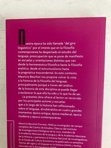 Historia Dela Filosofía Del Lenguaje - Mauricio Beuchot