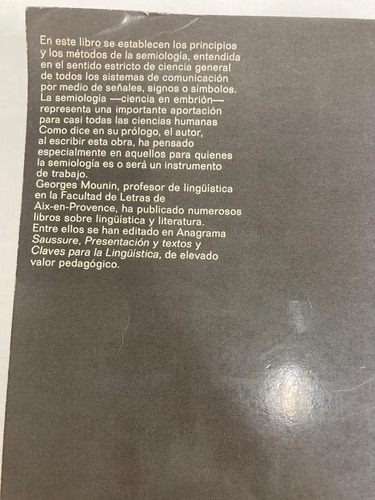 Introducción A La Semiología - Georges Mounin