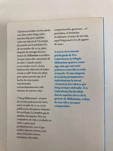 Millennium, Stieg Y Yo - Eva Gabrielsson