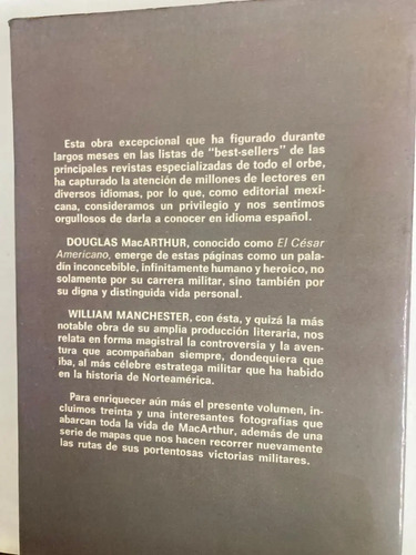 producto_639279650284186470_1 El Cesar Americano: Douglas Macarthur - William Manchester