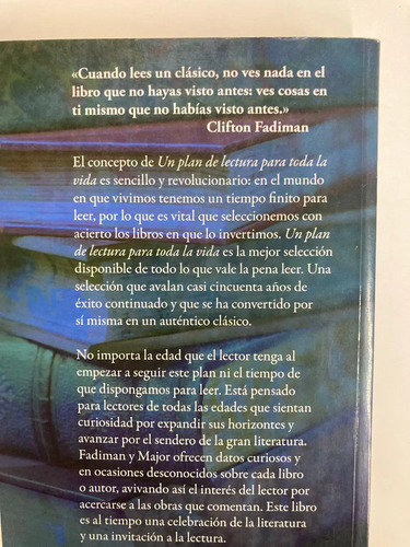 Un Plan De Lectura Para Toda La Vida - Clifton Fadiman