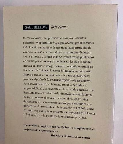 Todo Cuenta - Saul Bellow