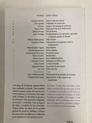 Utopía - Tomás Moro