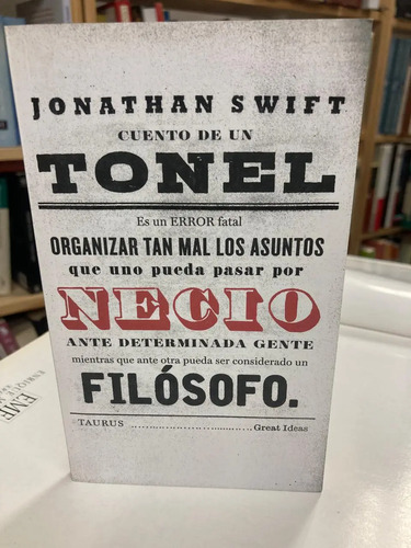 Cuento De Un Tonel - Jonathan Swift