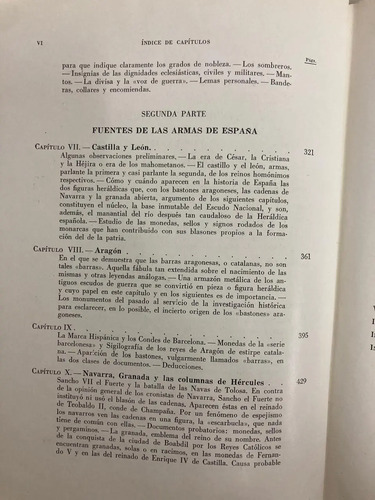 Heraldica General Y Fuentes De Las Armas De España