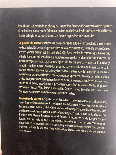 La Pasión De Contar - Juan José Hoyos