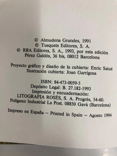 Te Llamaré Viernes - Almudena Grandes