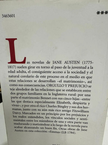 Orgullo Y Prejuicio - Jane Austen