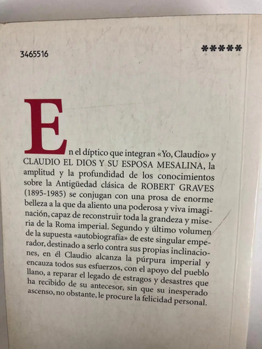 Claudio El Dios Y Su Esposa Mesalina - Robert Graves