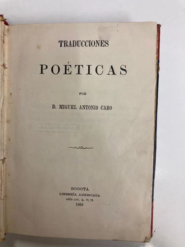producto_639279669165899057_1 Traducciones Poéticas - D. Miguel Antonio Caro