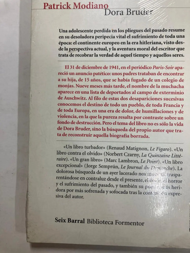 Dora Bruder - Patrick Modiano