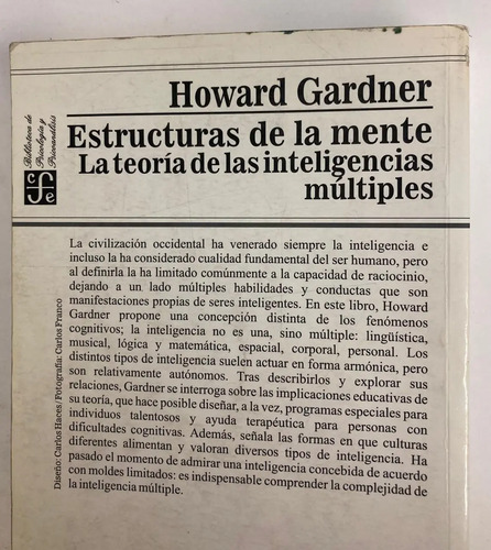 Estructuras De La Mente - Howard Gardner