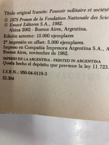 Poder Militar Y Sociedad Política En Argentina Ii