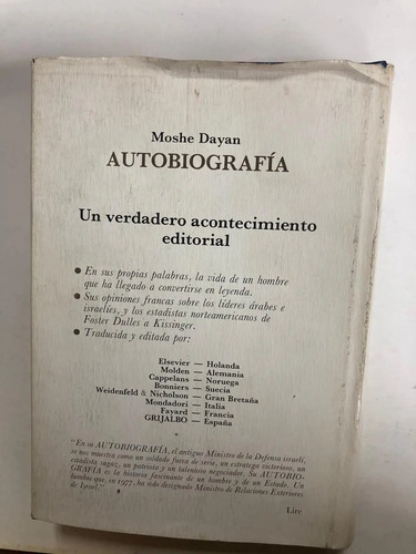 Moshe Daya: Autobiografía
