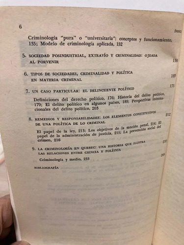Criminología Y Política En Materia Criminal - Denis Szabo