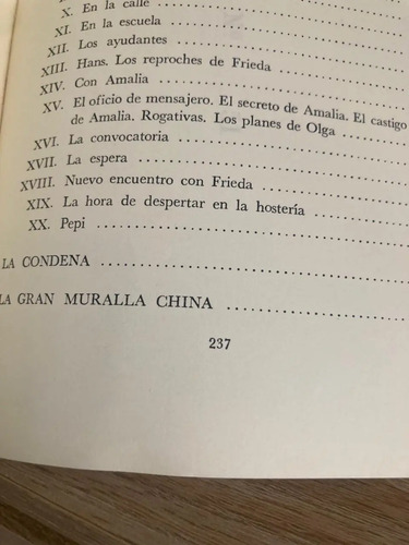 El Castillo /la Condena /la Gran Muralla China - Franz Kafka