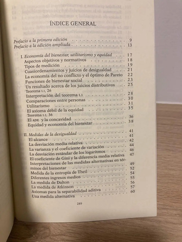 La Desigualdad Económica - Amartya Sen