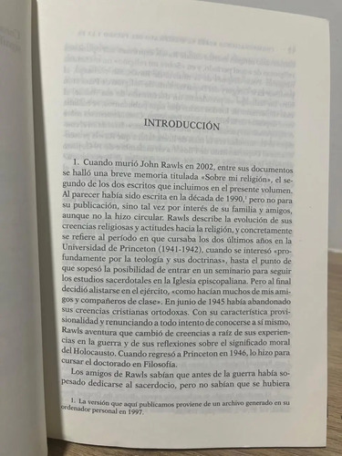 Consideraciones Sobre El Pecado Y La Fe - J. Rawls