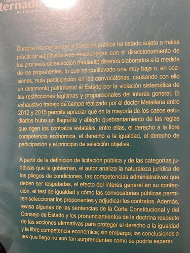 La Licitación Pública - Ernesto Matallana Camacho