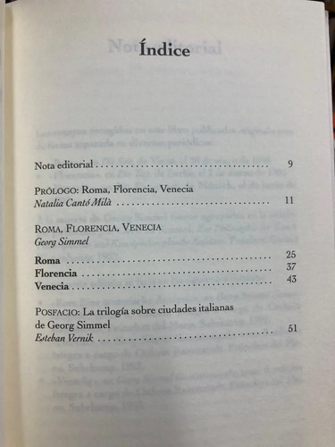 Roma, Florencia, Venecia - Georg Simmel