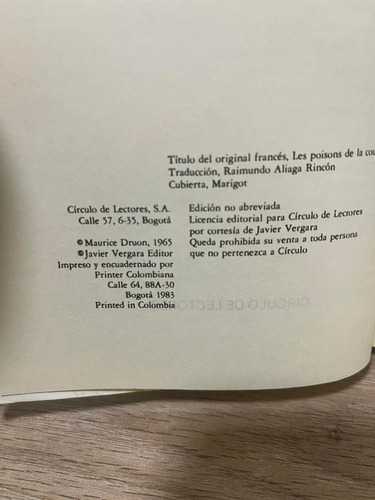 producto_639279693340578126_3 Los Venenos De La Corona - Maurice Druon
