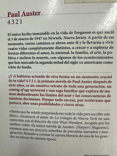 4 3 2 1 - Paul Auster