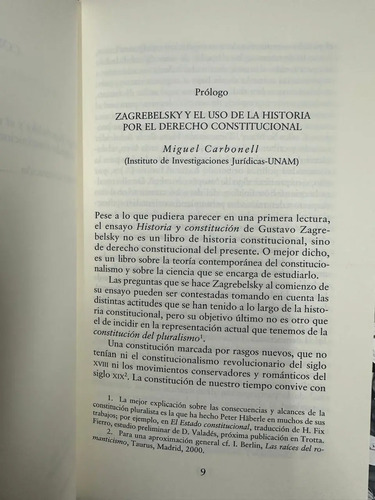 Historia Y Constitución - Gustavo Zagrebelsky
