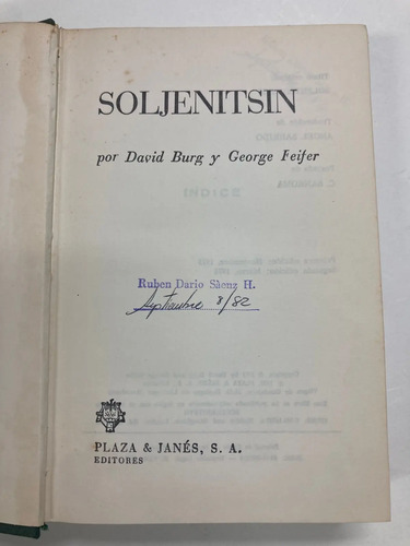 Soljenitsin - David Burg Y George Feifer
